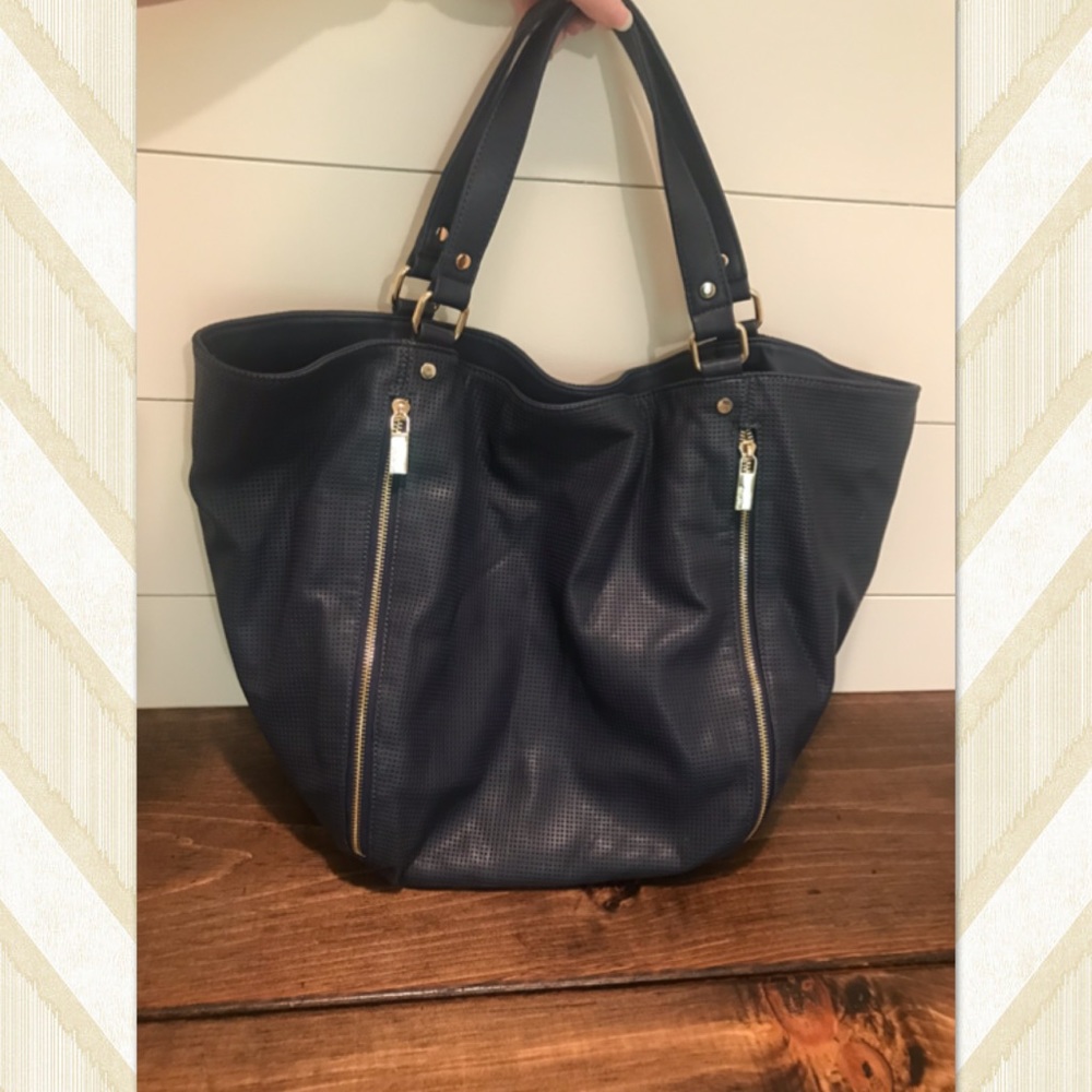 Navy Blue Tote Purse